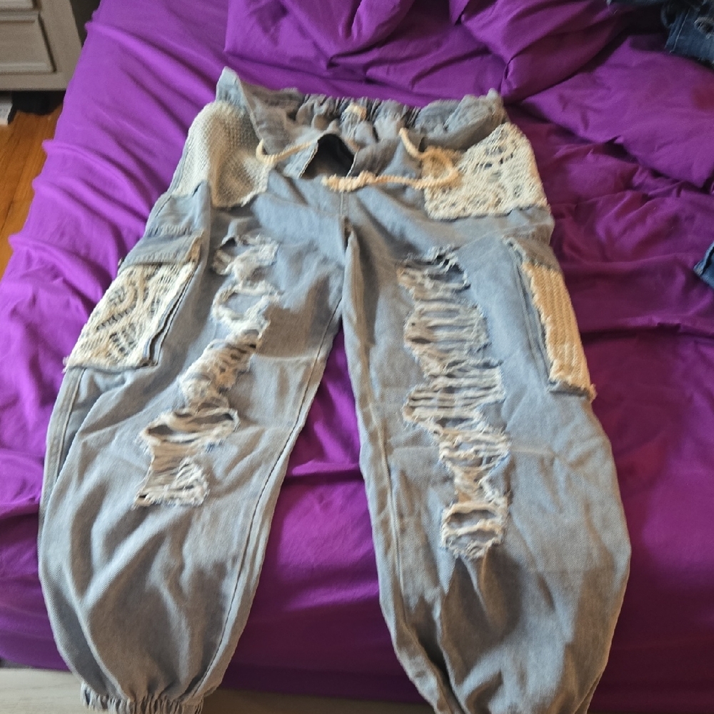 POL Light Blue Denim Pants